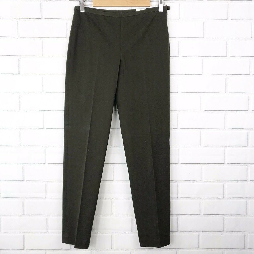 J. McLaughlin Sydney Pant Bi-Stretch 4 Dark Olive